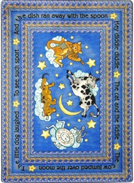 Joy Carpets Kid Essentials Hey Diddle Diddle Blue